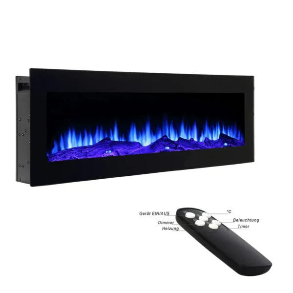 BRIXEN Wandkamin Elektrokamin Einbaukamin Kamin Heizung Led 180cm – Image 3