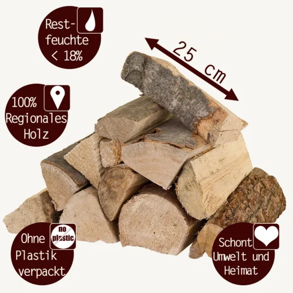 Brennholz Gemischt Kaminholz 210 kg – Image 5
