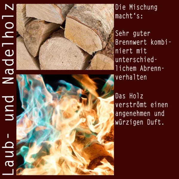 Brennholz Gemischt Kaminholz 210 kg – Image 2