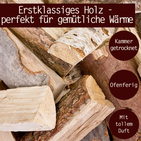Brennholz Gemischt Kaminholz 210 kg – Image 3