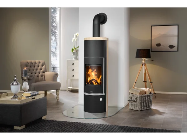 Justus Kaminofen Faro Aqua 2.0 Stahl Schwarz Sandstein 8,5 kW EEK: A+ – Image 5