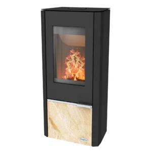 Fireplace Kaminofen Kingstone Stahl mit Sandsteine
