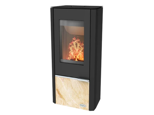 Fireplace Kaminofen Kingstone Stahl mit Sandsteine