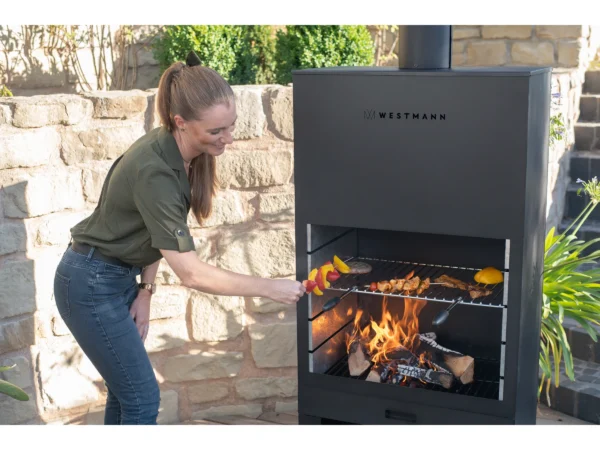 Westmann Grill und Gartenkamin Schwarz – Image 6