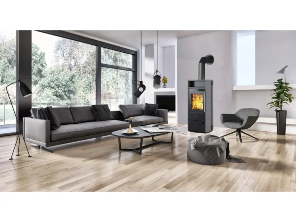 Kleining Kaminofen Dublin mit Natursteinverkleidung 6 KW EEK: A+ – Image 2