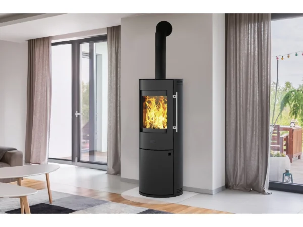 Kleining Kaminofen Lugano Schwarz Lackiert 6 KW EEK: A+ – Image 3