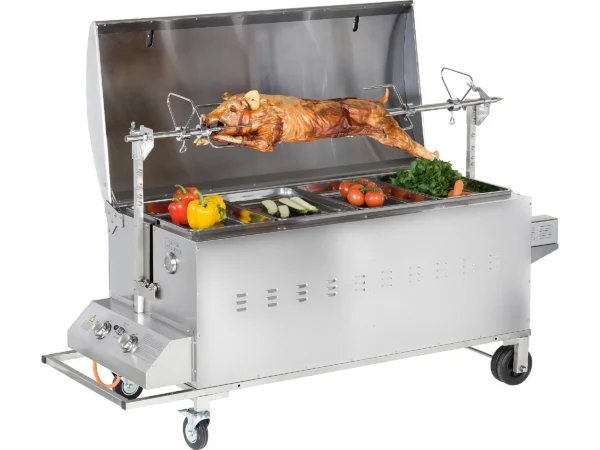 tepro Gasgrill Columbus für Spanferkel inkl. Motor Edelstahl mit 2 Brennern – Image 2
