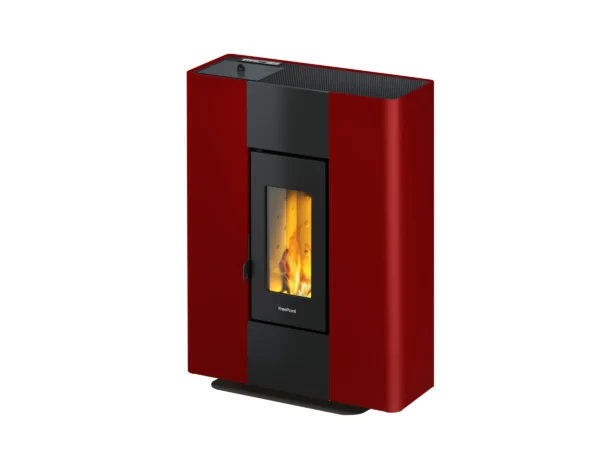 Freepoint Pelletofen Roxy Stand Stahl Bordeaux 2,7-7 kW EEK: A+