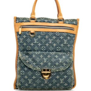 2005 Monogram Denim Sac Plat Handtasche