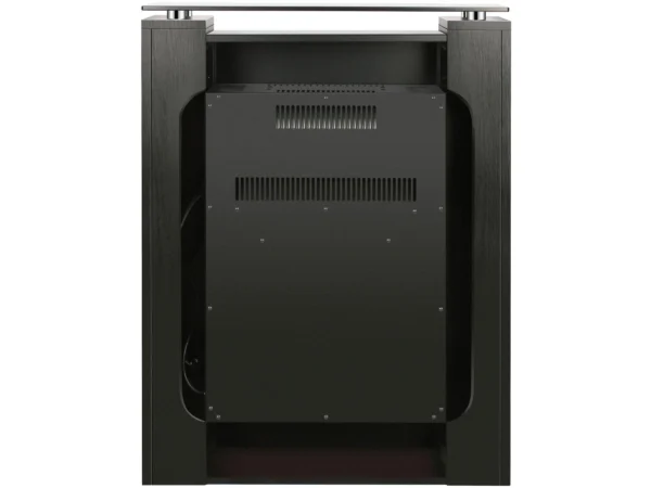 EL Fuego Elektrokamin Tessin Schwarz mit Heizung dimmbar 1,8 kW – Image 8