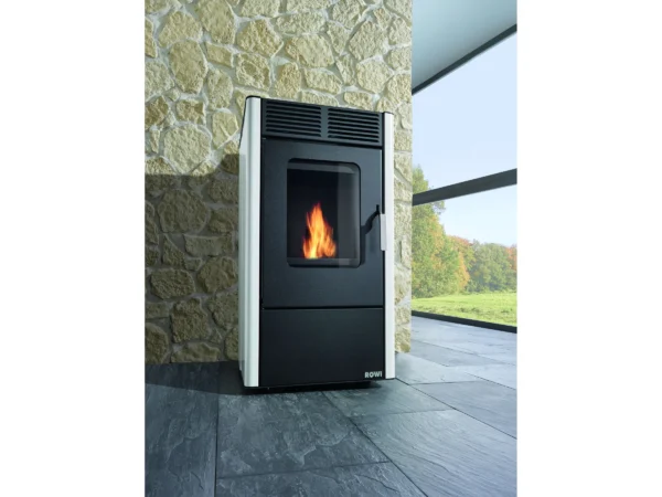 Rowi Pelletofen Modesto Weiß 6 kW EEK: A+ – Image 6