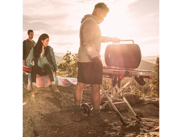 Weber Camping-Gasgrill Traveler mit 1 Brenner und Rollwagen Schwarz – Image 18
