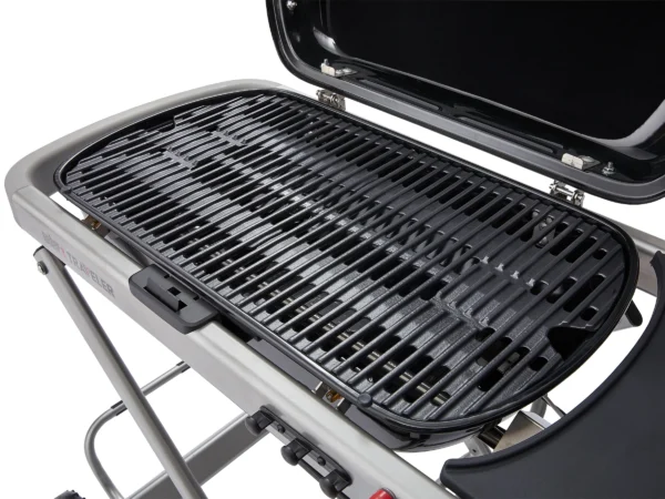 Weber Camping-Gasgrill Traveler mit 1 Brenner und Rollwagen Schwarz – Image 6