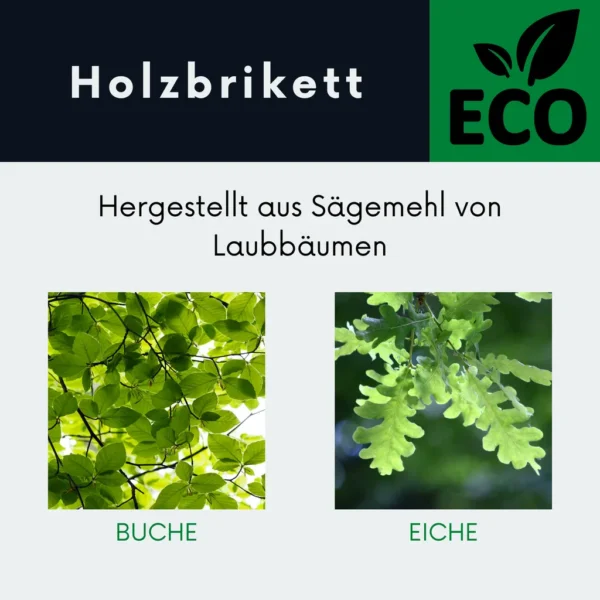 Holzbrikett, EICHE/BUCHE, Hartholzbrikett für den Ofen, Kamin – Image 4