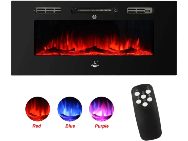 El Fuego Elektrokamin Bern 100 LED-Ambientelicht 900 - 1800 W – Image 5