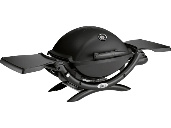 Weber Tisch-Gasgrill Q 1200 mit 1 Brenner & Deckelthermometer Schwarz
