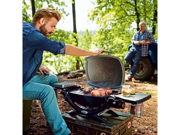 Weber Tisch-Gasgrill Q 1200 mit 1 Brenner & Deckelthermometer Schwarz – Image 5