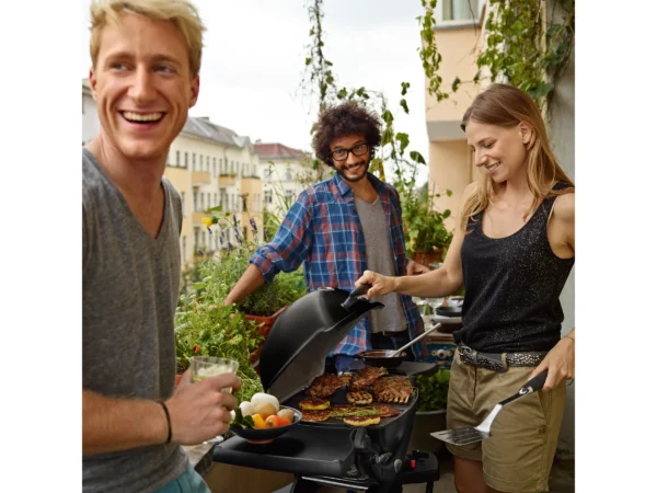 Weber Tisch-Gasgrill Q 1200 mit 1 Brenner & Deckelthermometer Schwarz – Image 6