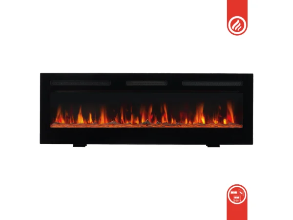 Kaminio Elektrokamin Marlon 3in1 Kamin Heizung 3D-Flammeneffekt 12 Flammen 42" – Image 12