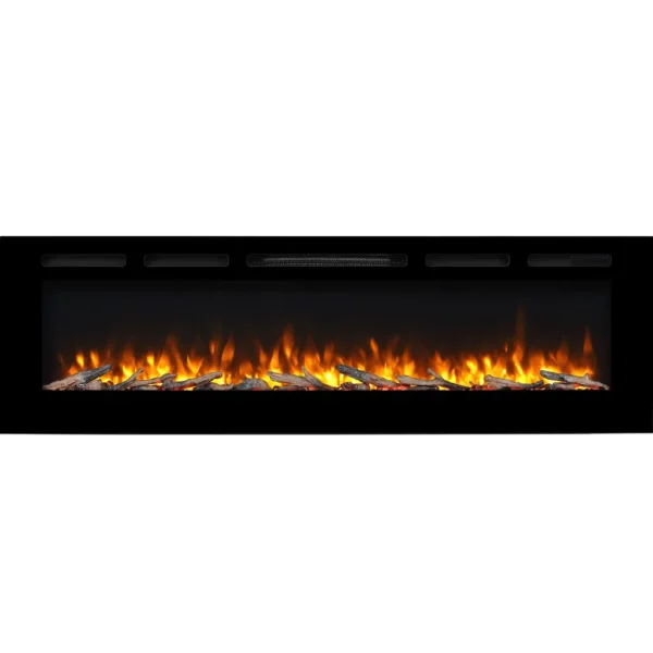 RICHEN Fiamma 68" Elektrokamin - Elektrischer Einbaukamin mit Heizung 1000/2000 W – Image 6