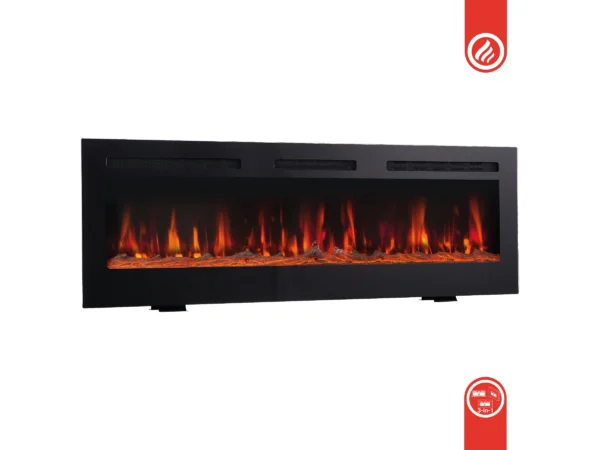 Kaminio Elektrokamin Marlon 3in1 Kamin Heizung 3D-Flammeneffekt 12 Flammen 42" – Image 6