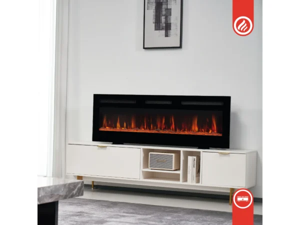 Kaminio Elektrokamin Marlon 3in1 Kamin Heizung 3D-Flammeneffekt 12 Flammen 42" – Image 8