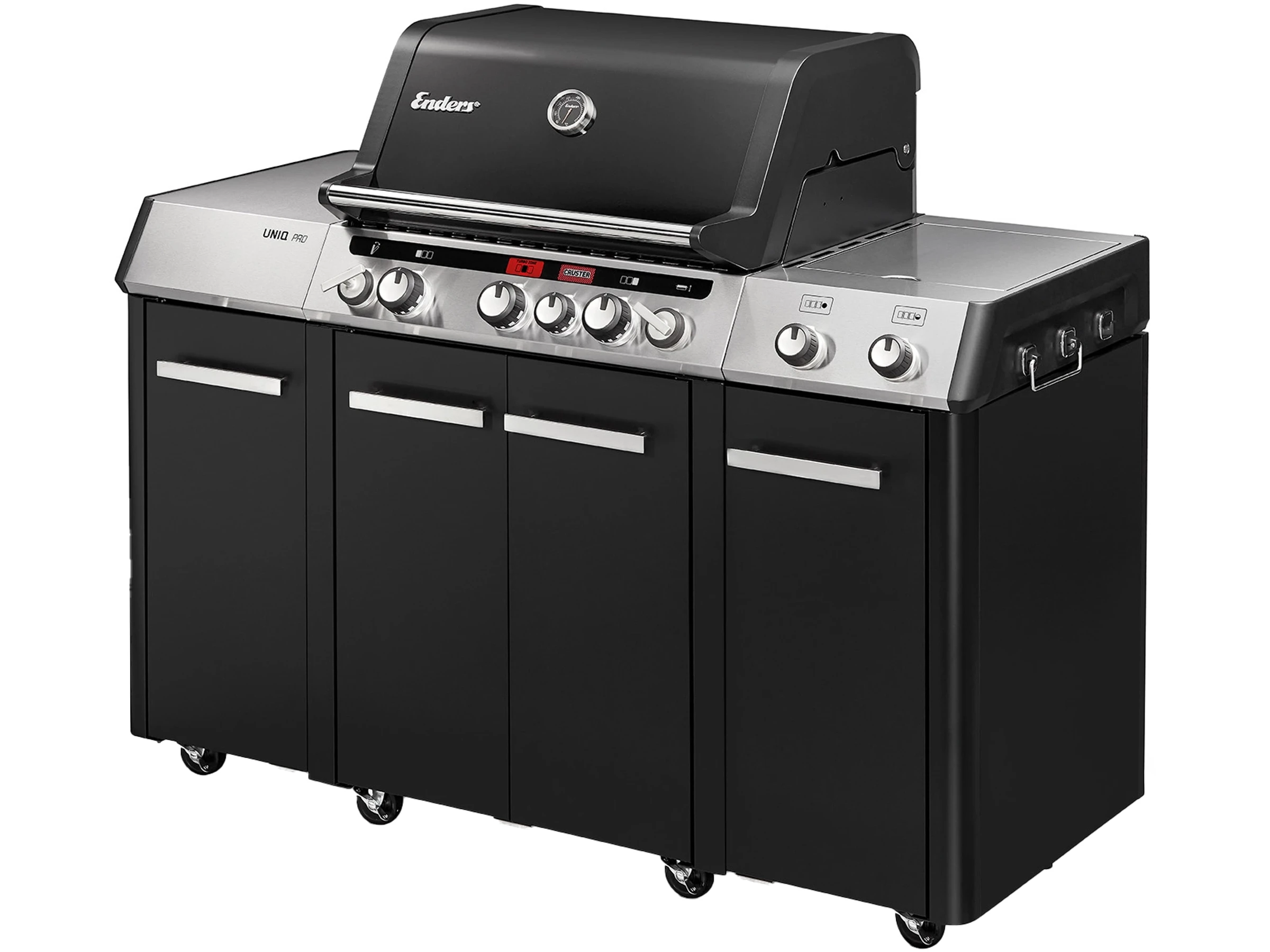 Enders Gasgrill Uniq Pro 3 IK Kitchen Cruster 120 cm x 147 cm Schwarz-Edelstahl