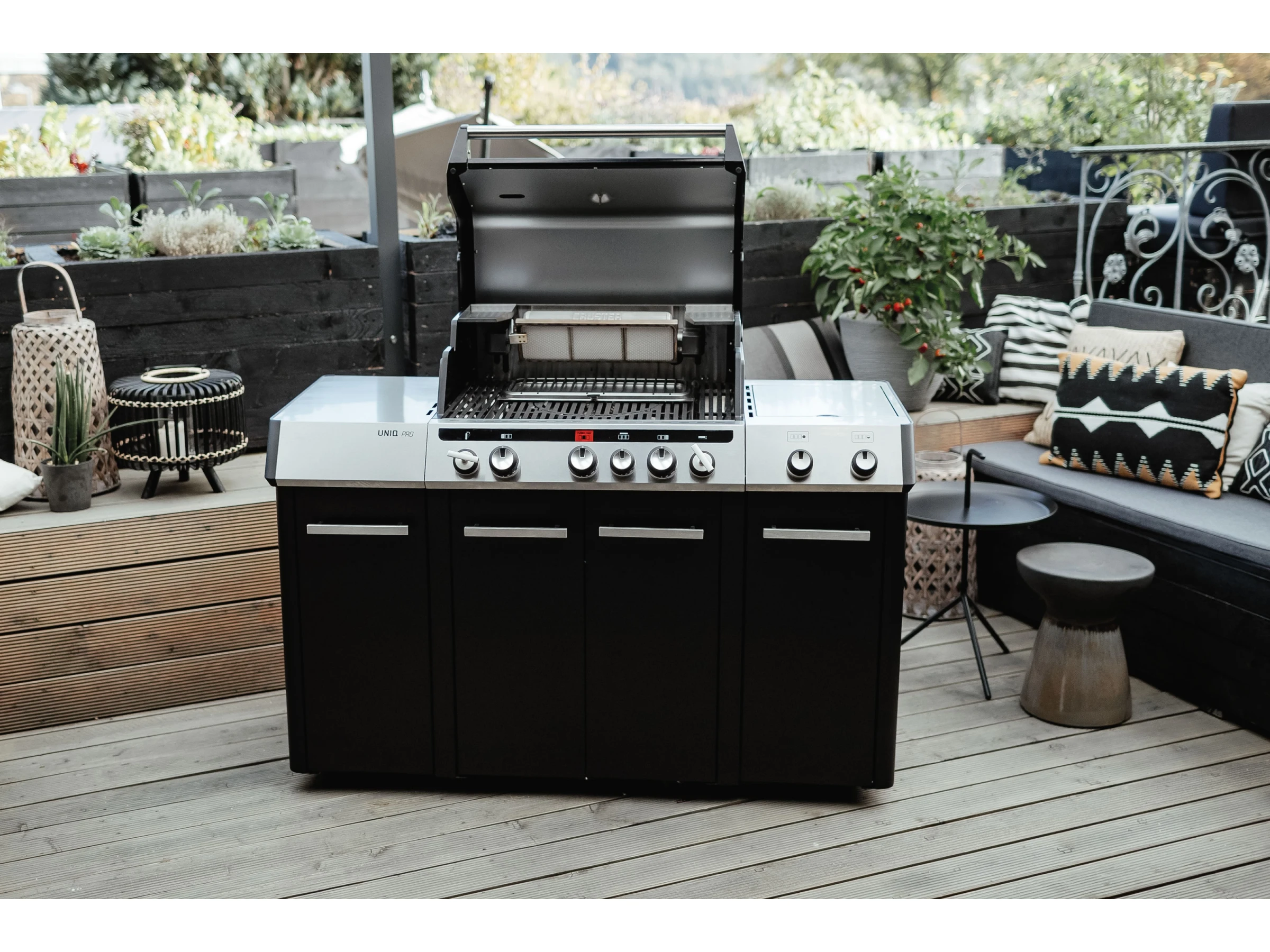 Enders Gasgrill Uniq Pro 3 IK Kitchen Cruster 120 cm x 147 cm Schwarz-Edelstahl – Image 10