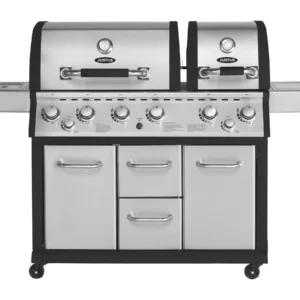 Justus Premium BBQ-Gasgrill Mars 6 Hauptbrenner und 1 Seitenbrenner Edelstahl