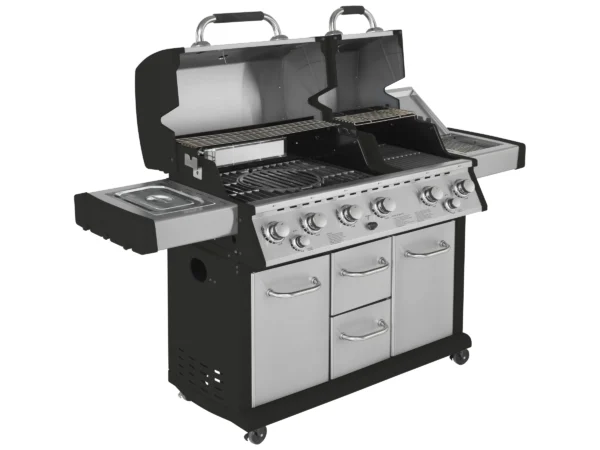Justus Premium BBQ-Gasgrill Mars 6 Hauptbrenner und 1 Seitenbrenner Edelstahl – Image 4