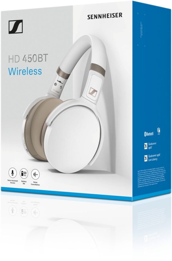 Sennheiser HD 450BT Bluetooth-Kopfhörer weiß – Image 5