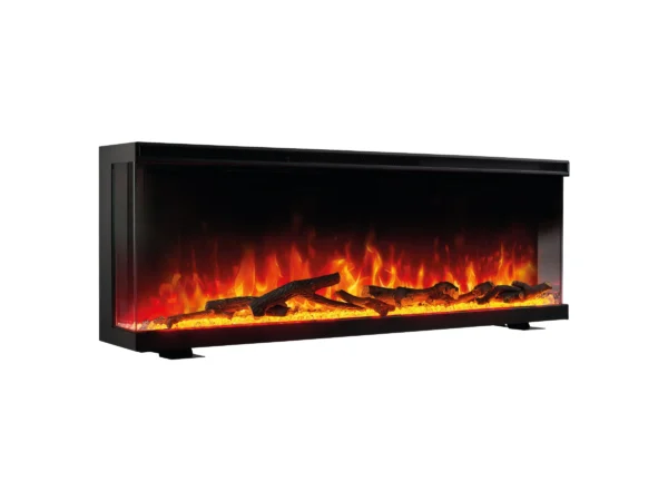 Kaminio Elektrokamin LEA 3in1 Kamin Panorama Heizung 3D-Effekt 12 Flammen 42"