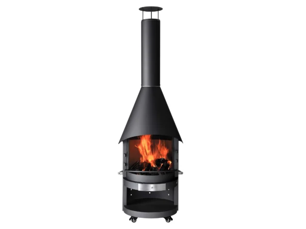 Accente Grillkamin UNI-FB700 226 cm x 70 cm x 70 cm Grau
