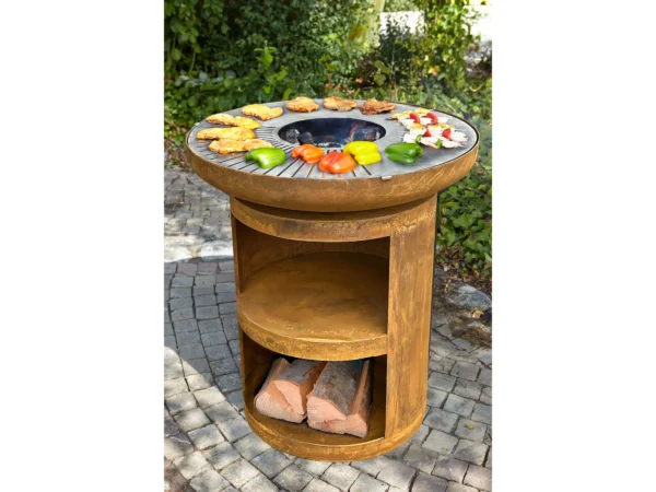 Buschbeck Plancha-Grill Karuk mit Edelstahl-Grillring