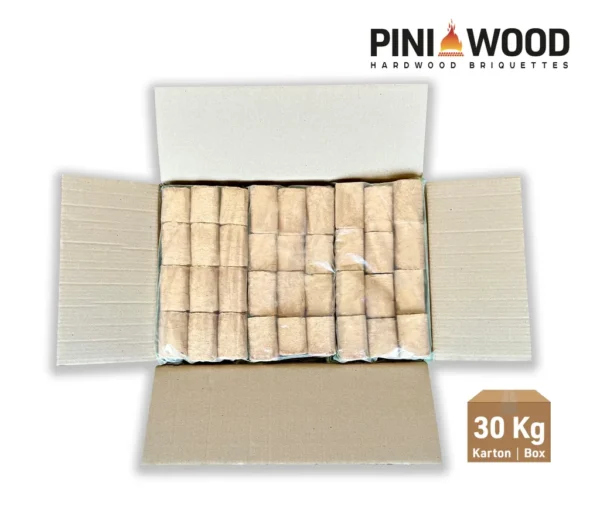 PINI 30 kg Holzbriketts 100% Buche Hartholzbriketts – Image 5