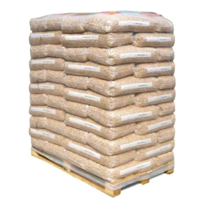 HS TIMBER Holz Pellets / Holzpellets ENplusA1 6mm 66 x 15kg Palette