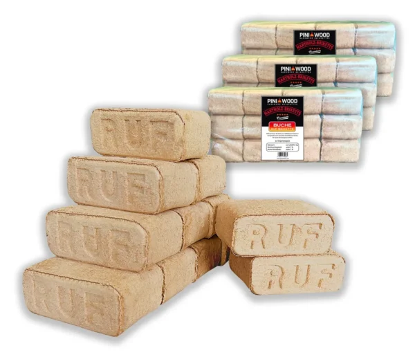 PINI 30 kg Holzbriketts 100% Buche Hartholzbriketts – Image 6