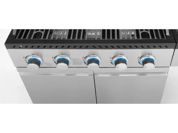 Justus BBQ Gasgrill-Küche Juno 5 Hauptbrenner und 1 Seitenbrenner Edelstahl – Image 4
