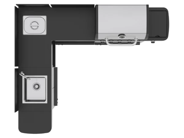 Justus BBQ Gasgrill-Küche Juno 5 Hauptbrenner und 1 Seitenbrenner Edelstahl – Image 6
