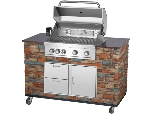 El Fuego Gasgrillküche AY 3000 Built-In ca.147 cm x 130 cm x 68 cm – Image 2