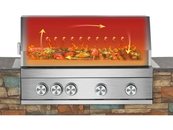 El Fuego Gasgrillküche AY 3000 Built-In ca.147 cm x 130 cm x 68 cm – Image 13