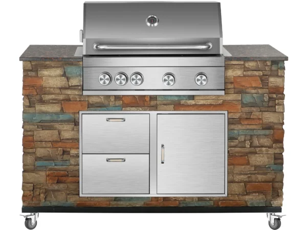 El Fuego Gasgrillküche AY 3000 Built-In ca.147 cm x 130 cm x 68 cm – Image 4