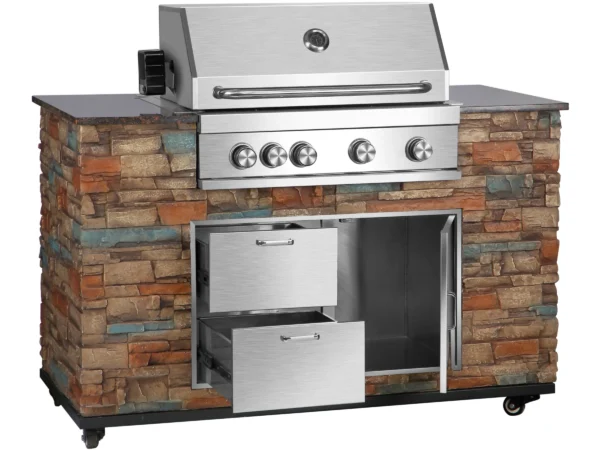 El Fuego Gasgrillküche AY 3000 Built-In ca.147 cm x 130 cm x 68 cm – Image 5
