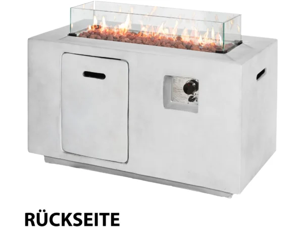 Amare Gas-Feuerstelle für den Außenbereich Grau – Image 5