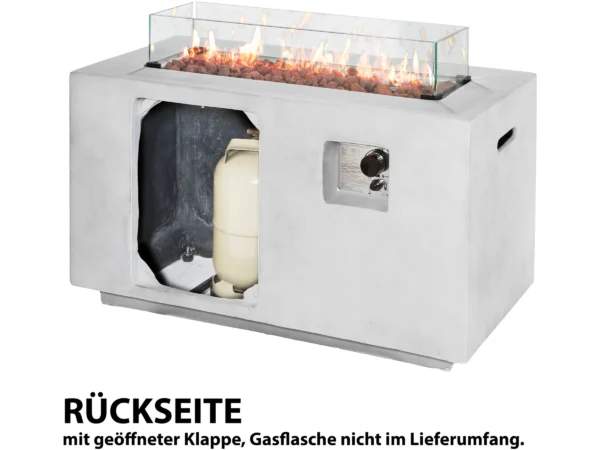 Amare Gas-Feuerstelle für den Außenbereich Grau – Image 6