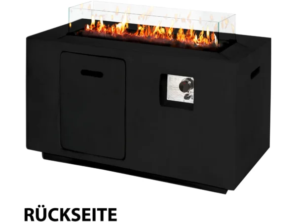 Amare Gas-Feuerstelle für den Außenbereich Schwarz – Image 5