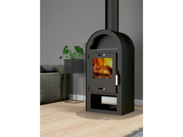 Kaminofen Magna 3.0 (UNI-1963 3.0) Stahl Schwarz 7 kW EEK: A – Image 2