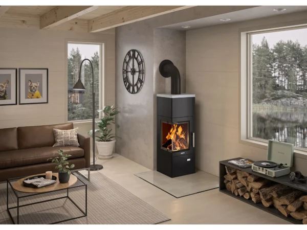 Justus Kaminofen Diego Wärme+ Schwarz 6 kW EEK: A – Image 3