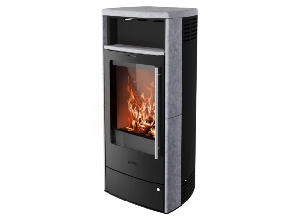Fireplace Dauerbrand Kaminofen Torino Speckstein mit Automatik