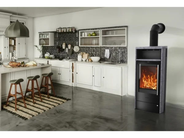 Fireplace Dauerbrand Kaminofen Torino Speckstein mit Automatik – Image 2